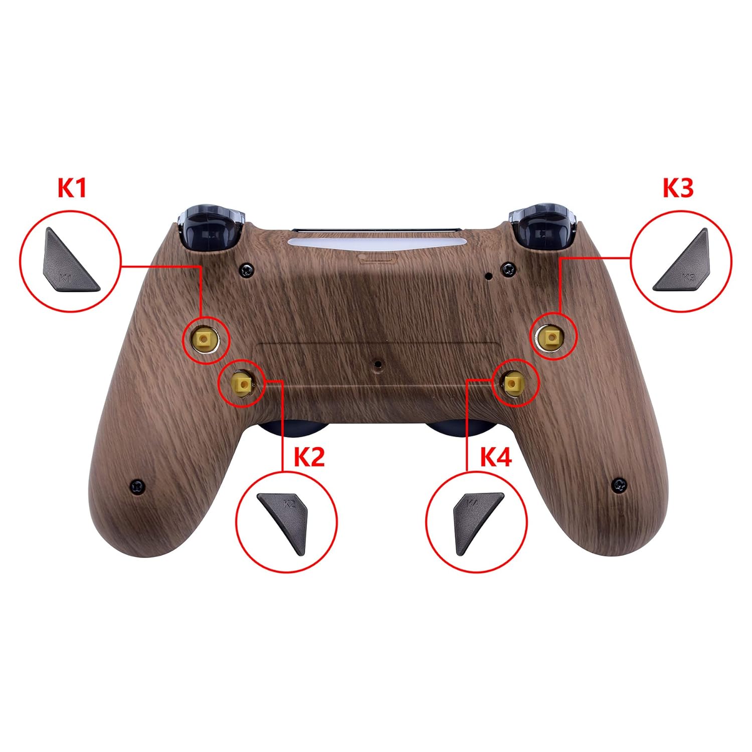 Custom PS4 Controller – Redesigned Back Shell, 4 Back Buttons.