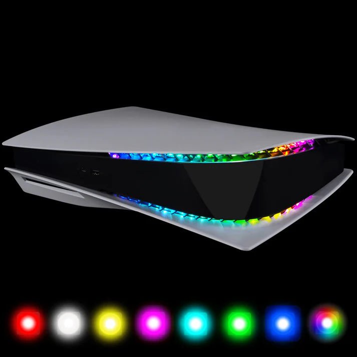 RGB LED Light Strip Kit with IR Remote for PS5 Console - 7 Colors 29 Effects.