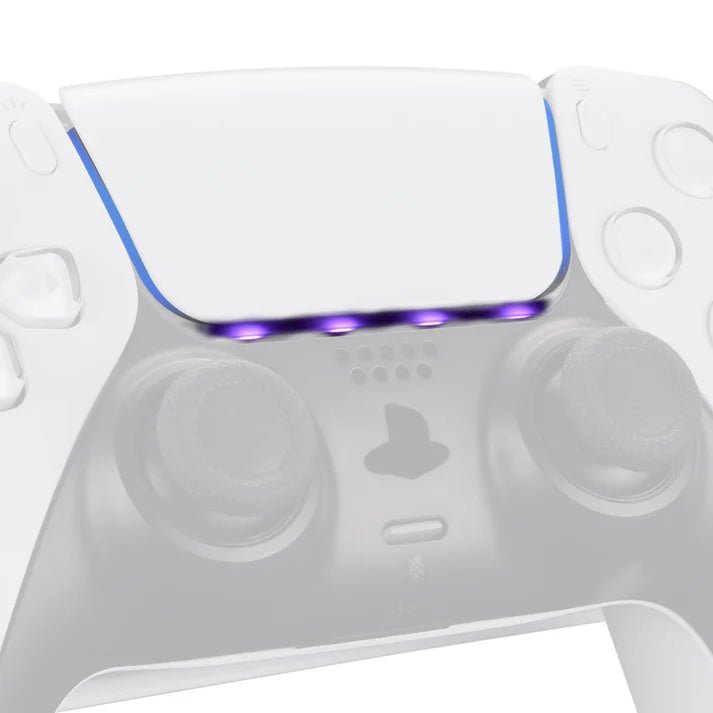 Custom Touchpad LED Lightbar Stickers Skin Decals for PS5 Controller - 40pcs in 8 Colors.