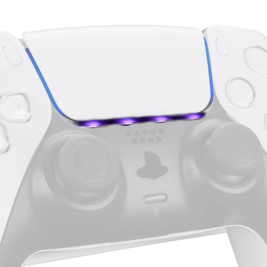 Custom Touchpad LED Lightbar Stickers Skin Decals for PS5 Controller - 40pcs in 8 Colors.