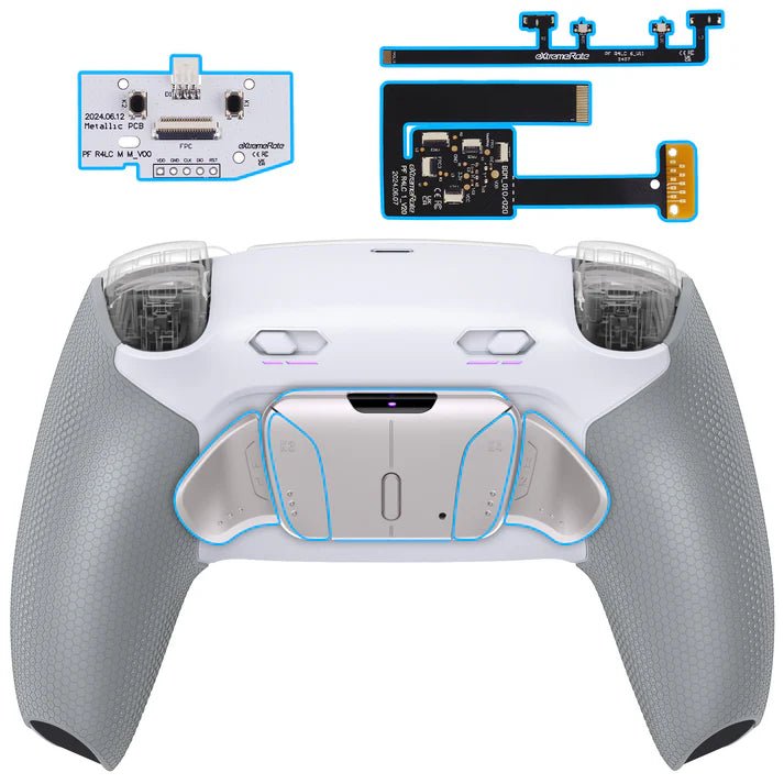 Real Metal Buttons (RMB) Version Plus MAX Back Paddles Kit for PS5 Controller BDM-010/020.