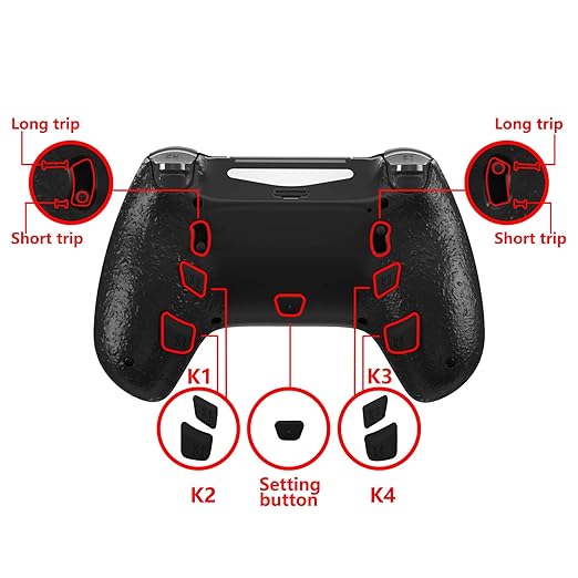 Decade Tournament PS4 Controller – Custom Designs, Adjustable Mouse Triggers, Back Buttons & Anti-Drift Joysticks.