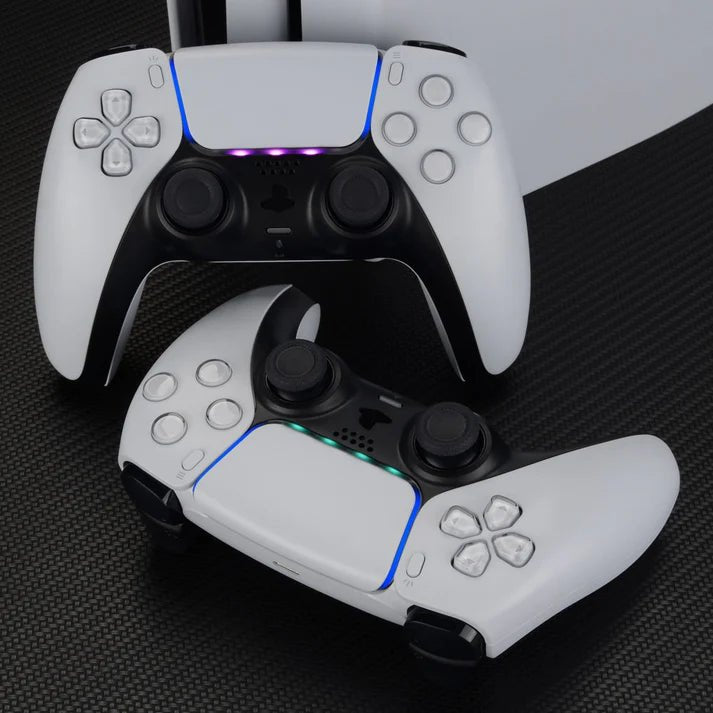 Custom Touchpad LED Lightbar Stickers Skin Decals for PS5 Controller - 40pcs in 8 Colors.